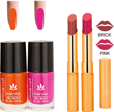 

Aroma Care Nail Polish RHYTHM Pink Lipstick Combo 075(Set of 4)
