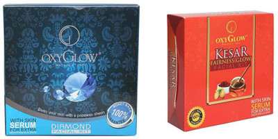 

Oxyglow Diamond Facial Kit & Kesar Fairness Glow Facial Kit(Set of 2)