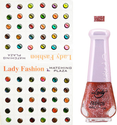 

Lady Fashion Nail Polish And Bindi 0803201729(Set of 2)