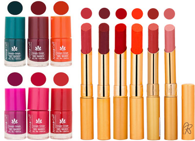 

Aroma Care Famous Combo of Nail Polish with Rythm Long Lasting Lipstick Sets 183201802(Set of 12)