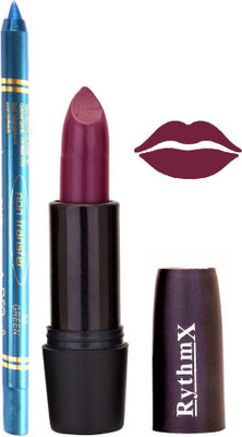 

Rythmx Jamini Shades Lipstick And Pro Non Transfer Blue Kajal 28102(Set of 2)