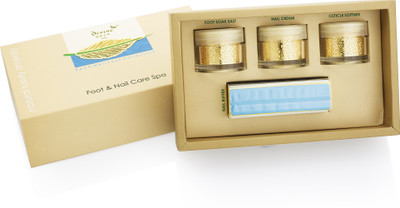 

Divine Self FOOT & NAIL CARE SPA WITH FOOTSOAK SALT, NAILCREAM, CUTICLE SOFTNER AND NAILBUFFER(Set of 4)