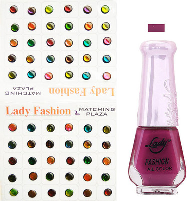 

Lady Fashion Nail Polish And Bindi 0803201746(Set of 2)