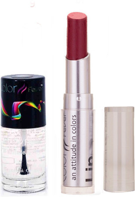 

Color Fever 926 Topcoat Nail Polish+Wine Lipstick(Set of 2)