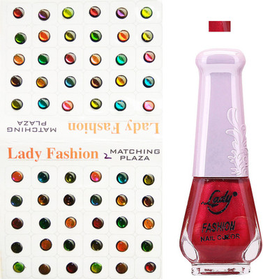

Lady Fashion Nail Polish And Bindi 0803201711(Set of 2)