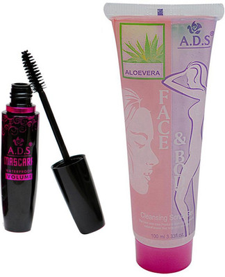 

ADS 1625 Mascara, Aloe vera Cleansing Gel(Set of 2)