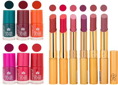 

Aroma Care Famous Combo of Nail Polish with Rythm Long Lasting Lipstick Sets 183201854(Set of 12)