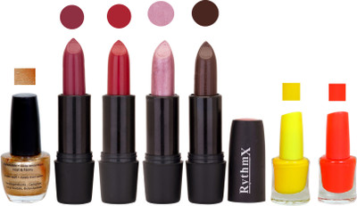 

Rythmx GSR RYTH BLK LIPSTICKS AND NAIL POLISH IMPORTANT COMBO 069(Set of 7)