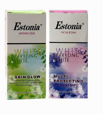 

Estonia Whitening Scrub and Facial Foam Combo(Set of 2)