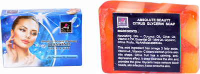 

Absolute Beauty Skin Care Insta Glow Diamond Smooth TextureFacial Kit For Dead Cells + Citrus Soap(Set of 2)