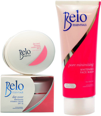 

Belo Essentials Day Cover Vitamin Cream SPF-15 & Pore Minimizing Face Wash(Set of 2)