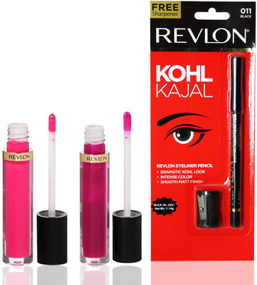 

Revlon Super Lustrous Lip Gloss Pink Pop & Berry Allure(Set of 3)