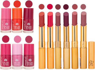 

Aroma Care Quick Dry Nail Polish and Rythm Lipstick Combo 1803202016(Set of 12)