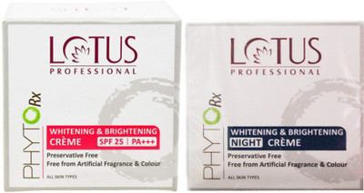 

Lotus Phyto Rx Whitening Brightening Creme (50 g) and Whitening Brightening Night Creme (50 g)(Set of 2)