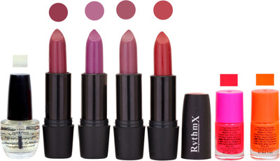 

Rythmx GSR RYTH BLK LIPSTICKS AND NAIL POLISH IMPORTANT COMBO 073(Set of 7)