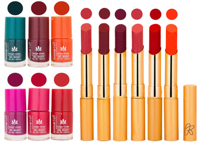 

Aroma Care Famous Combo of Nail Polish with Rythm Long Lasting Lipstick Sets 183201790(Set of 12)