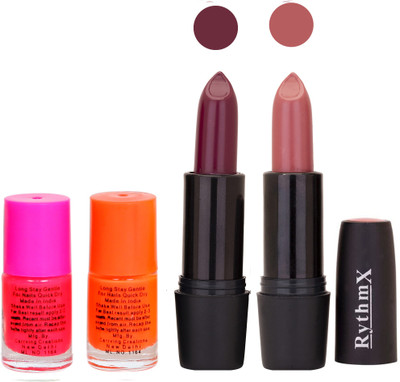 

Rythmx FB RYTH BLK LIPSTICKS AND NAIL POLISH IMPORTANT COMBO 62(Set of 4)