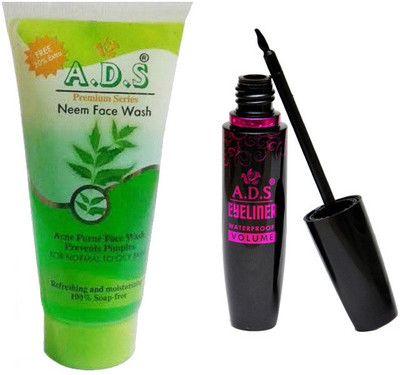

ADS 1625 Eyeliner, Neem Face Wash(Set of 2)