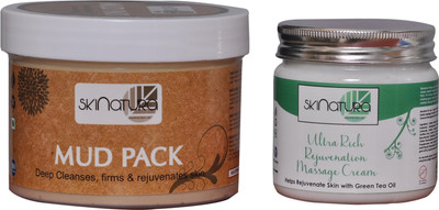 

Skinatura MUD PACK & ULTRA RICH REJUVENATION MASSAGE CREAM (Pack of 2)(Set of 2)