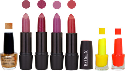 

Rythmx GSR RYTH BLK LIPSTICKS AND NAIL POLISH IMPORTANT COMBO 055(Set of 7)