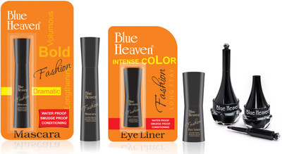 

Blue Heaven Fashion Eyeliner, Mascara & Artisto Kajal Combo(Set of 3)