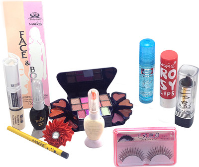Adbeni Women Fashion Makeup set Combo 11 in 1(Set of 9)