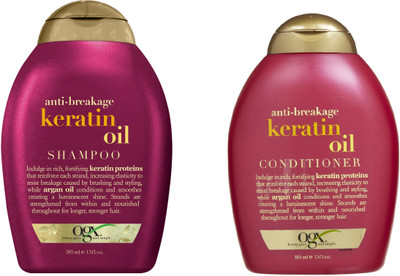 

OGX Anti Breakage Keratin Oil ( Organix ) Conditioner And Shampoo(Set of 2)