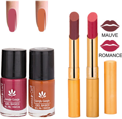 

Aroma Care Nail Polish RHYTHM Mauve Lipstick Combo 079(Set of 4)