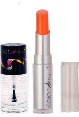 

Color Fever 952 Topcoat Nail Polish+Neon Lipstick(Set of 2)