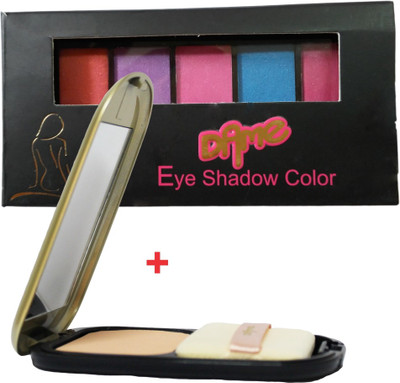 

Dame Eye Shadow 10g 5 Colours and Asian Peach Compact 12g(Set of 2)