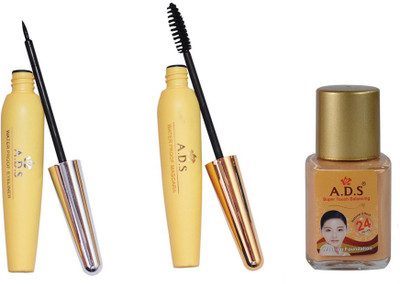

ADS Waterproof Eyeliner / Mascara / Foundation(Set of 3)