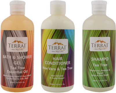 

Terrai Tea Tree Bath & Body Care Set(Set of 3)