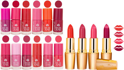 

Aroma Care All About Nail 12 Piece Color Nail Lacquer Combo Set + 4 Rythm Creamy Matte Lipstick Combo 180(Set of 16)
