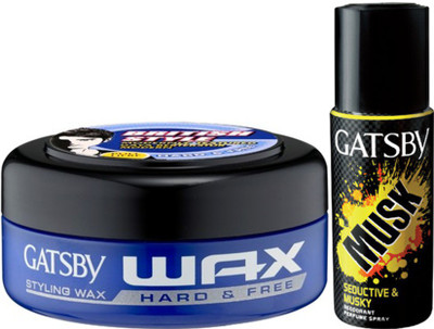 

Gatsby Musk Deodorant , Hard & Free Styling Wax(Set of 2)