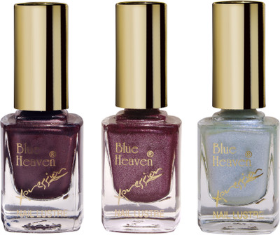 

Blue Heaven Combo of 3 Xpression Nail Paint (3 PC Set)(Set of 3)
