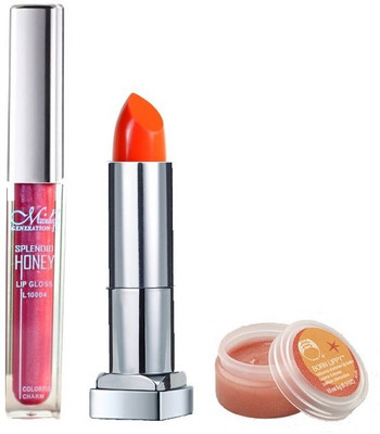 

Menow Splendid Honey All Day Lip Wear Collection-Ruby(Set of 3)