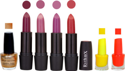 

Rythmx GSR RYTH BLK LIPSTICKS AND NAIL POLISH IMPORTANT COMBO 079(Set of 7)