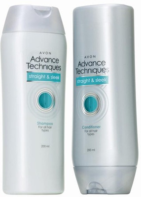 

Avon Advance Techniques Straight & Sleek Shampoo and Conditioner combo pack (200 ml each)(Set of 2)