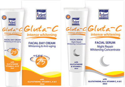 

Gluta Intense Whitening SPF-25 Facial Day Cream & Night Serum(Set of 2)