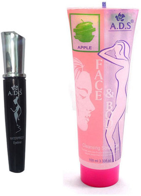 

ADS WaterProof Eyeliner, Apple Cleansing Gel(Set of 2)