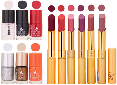 

Aroma Care 6 Nail Polish Set Rythm 6 Pcs Lipstick 6 Awesome Color for Fashion Women 2332017144(Set of 12)