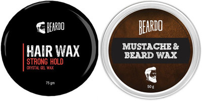 

Beardo BEARDO HAIR WAX - Strong Hold (75gm) And Mustache Wax(50g).(Set of 2)