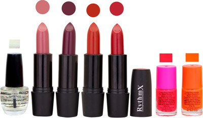 

Rythmx GSR RYTH BLK LIPSTICKS AND NAIL POLISH IMPORTANT COMBO 064(Set of 7)