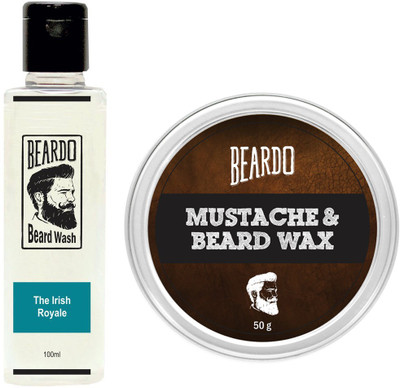 

Beardo The Irish Royale Beard Wash (100ml) & Wax (50g) Combo(Set of 2)