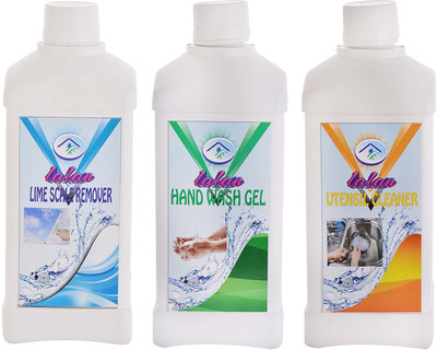

Lalan Utensil Cleaner (500 ml) + Hand Wash Gel (500 ml) + Lime Scale Remover (500 ml)(Set of 3)
