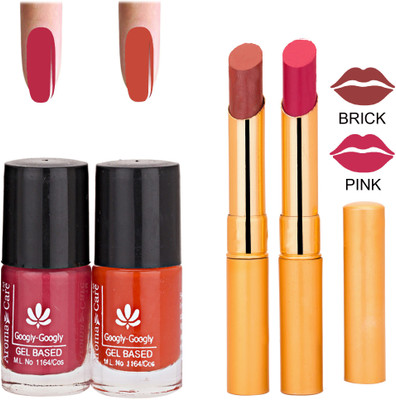 

Aroma Care Nail Polish RHYTHM Pink Lipstick Combo 069(Set of 4)