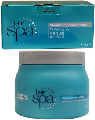 

L'Oreal Paris Hair Spa Vitalizing Cream Bath With Stimulating Concentrate(Set of 7)