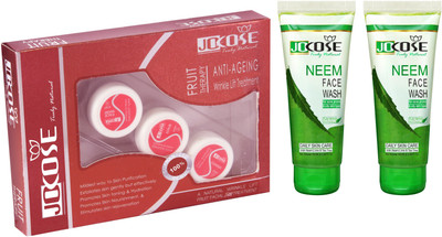 

Jocose Facial Kit Fruit Anti Ageing & Neem Face Wash(Set of 3)