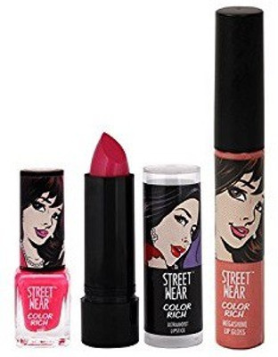 Street Wear Color Rich My Pink Collection,Set of 3(Set of 3)