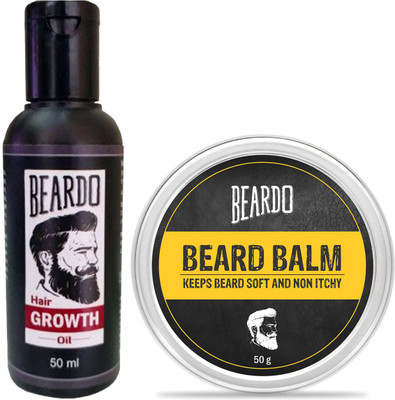 

Beardo Growth Oil 50ml and Beard Balm 50gm(Set of 2)
